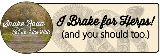 I Brake for Herps Bumper Sticker