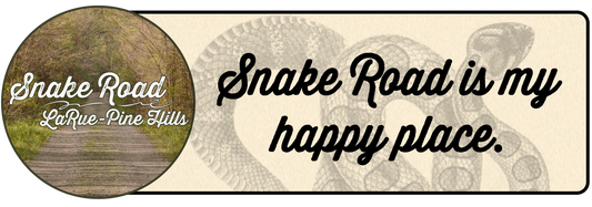 Snake Road Is My Happy Place Bumper Sticker