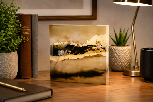 4" Acrylic Desk Art – Timber Rattlesnake